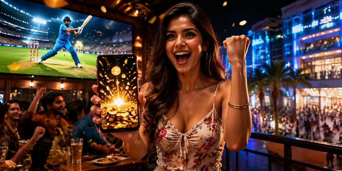 Neon cricket stadium packed for IPL match in India